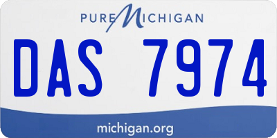 MI license plate DAS7974