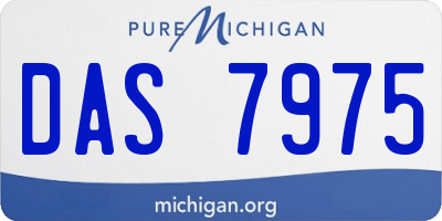 MI license plate DAS7975