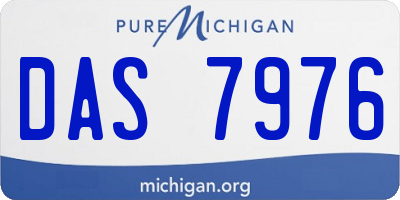 MI license plate DAS7976