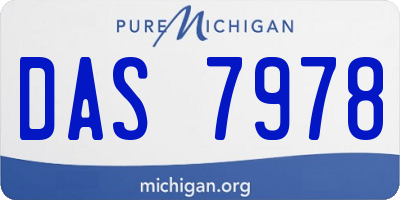 MI license plate DAS7978