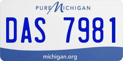 MI license plate DAS7981