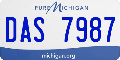 MI license plate DAS7987