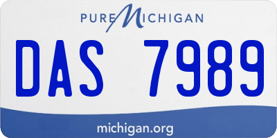 MI license plate DAS7989