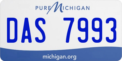 MI license plate DAS7993