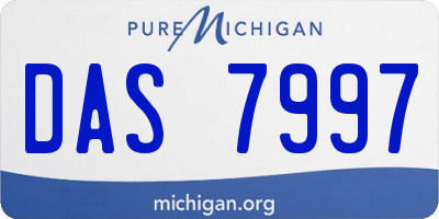 MI license plate DAS7997