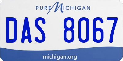 MI license plate DAS8067
