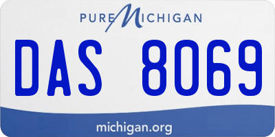 MI license plate DAS8069