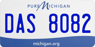MI license plate DAS8082