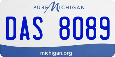 MI license plate DAS8089
