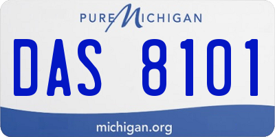 MI license plate DAS8101