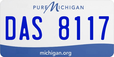 MI license plate DAS8117