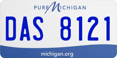 MI license plate DAS8121