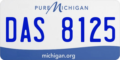 MI license plate DAS8125