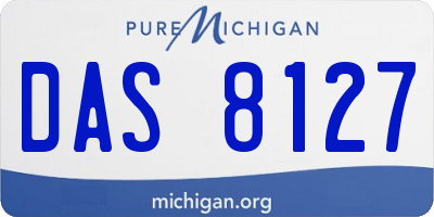 MI license plate DAS8127