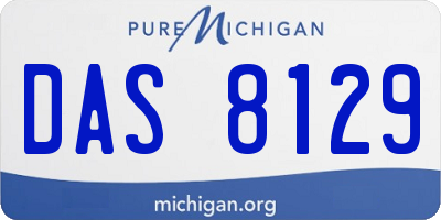 MI license plate DAS8129