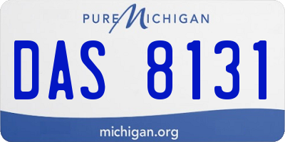 MI license plate DAS8131