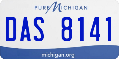 MI license plate DAS8141