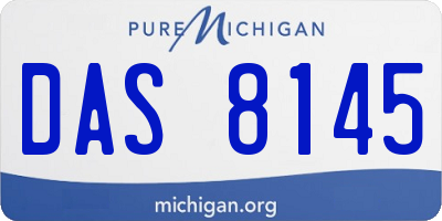 MI license plate DAS8145