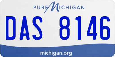 MI license plate DAS8146