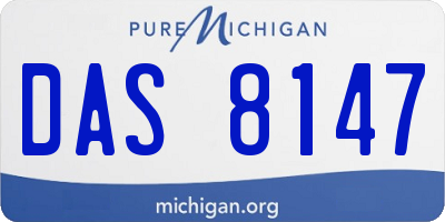 MI license plate DAS8147