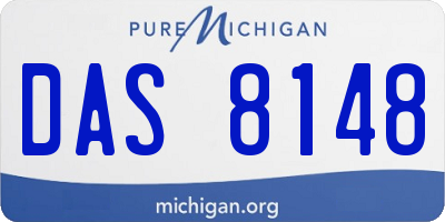 MI license plate DAS8148