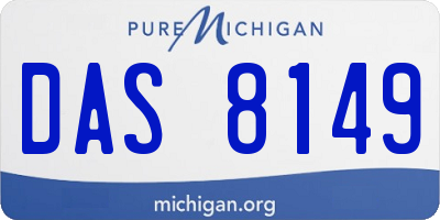 MI license plate DAS8149