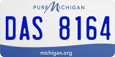 MI license plate DAS8164