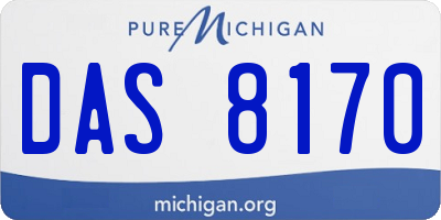 MI license plate DAS8170