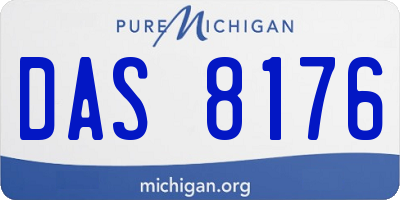 MI license plate DAS8176