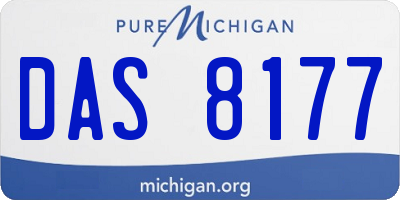 MI license plate DAS8177