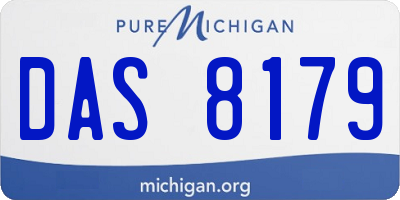 MI license plate DAS8179