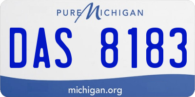 MI license plate DAS8183