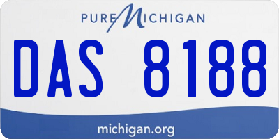 MI license plate DAS8188