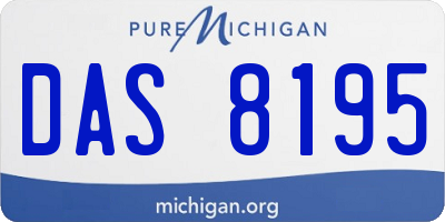 MI license plate DAS8195