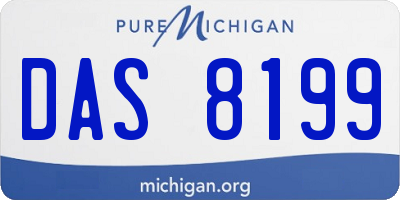 MI license plate DAS8199