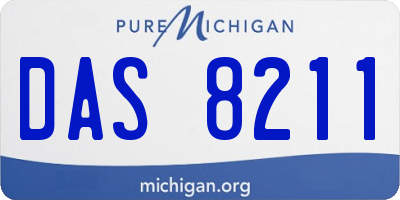 MI license plate DAS8211