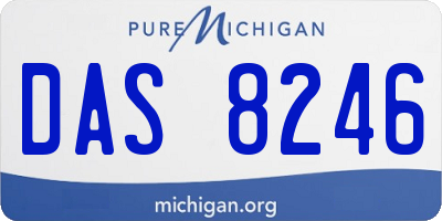 MI license plate DAS8246
