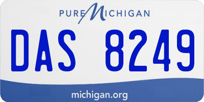 MI license plate DAS8249