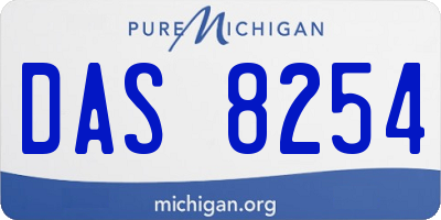 MI license plate DAS8254