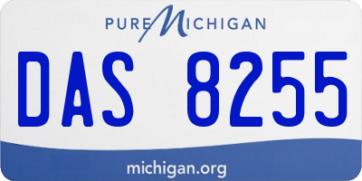 MI license plate DAS8255
