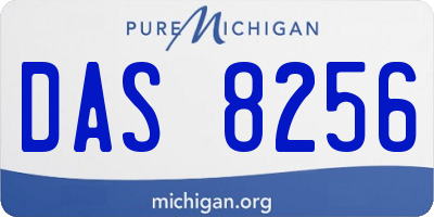 MI license plate DAS8256