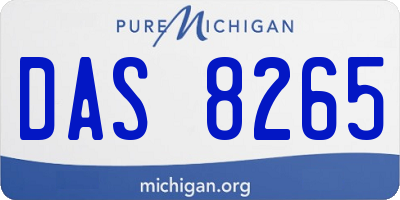 MI license plate DAS8265