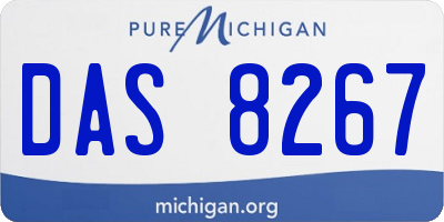 MI license plate DAS8267