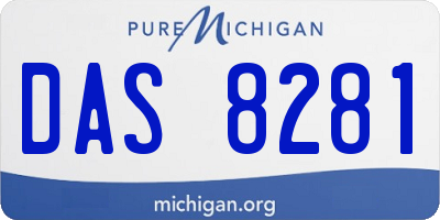 MI license plate DAS8281