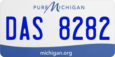 MI license plate DAS8282