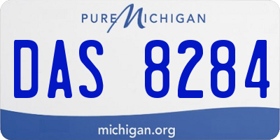 MI license plate DAS8284