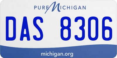 MI license plate DAS8306