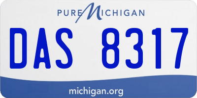 MI license plate DAS8317