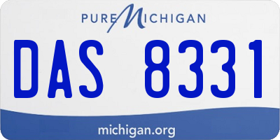 MI license plate DAS8331