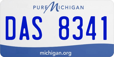 MI license plate DAS8341
